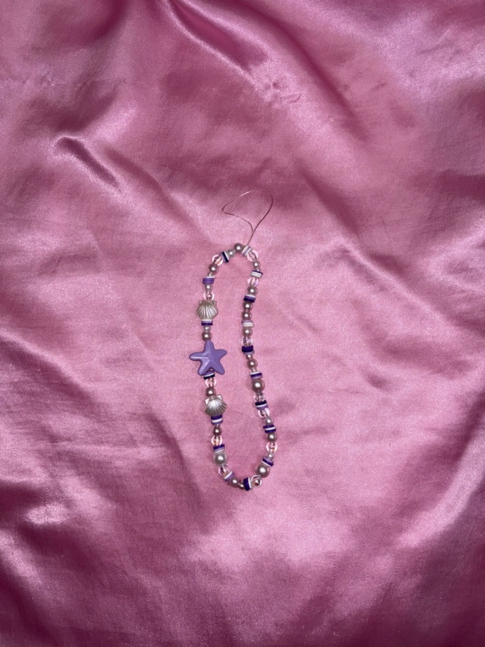 Purple Star Beaded Necklace
